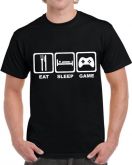 Camiseta Eat Sleep Game 3GAM08