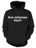 Moletom Canguru Preto PERSONALIZADO 2MOL02