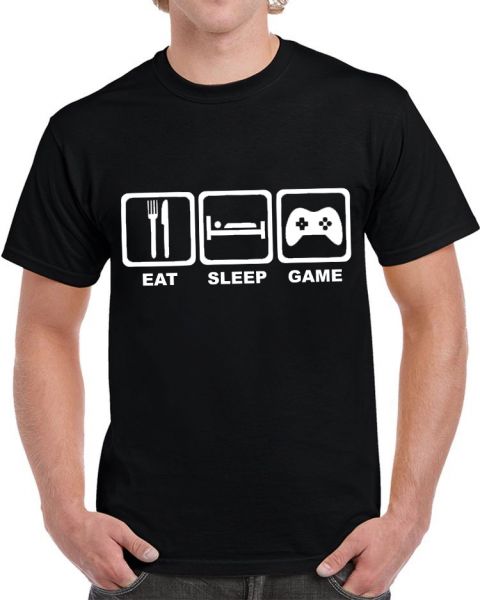 Camiseta Eat Sleep Game 3GAM08