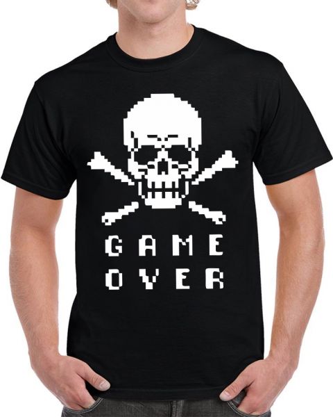 Camiseta GAME OVER SKULL 3GAM10