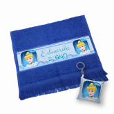 Kit toalhinha escolar + almochaveiro personalizado