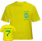 Camiseta Allejo International Superstar Soccer Amarela 3GAM01